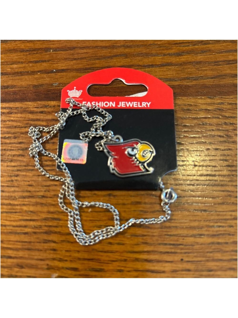 Unisex Louisville Cardinals Necklace and pierced earrings 
16 inches long